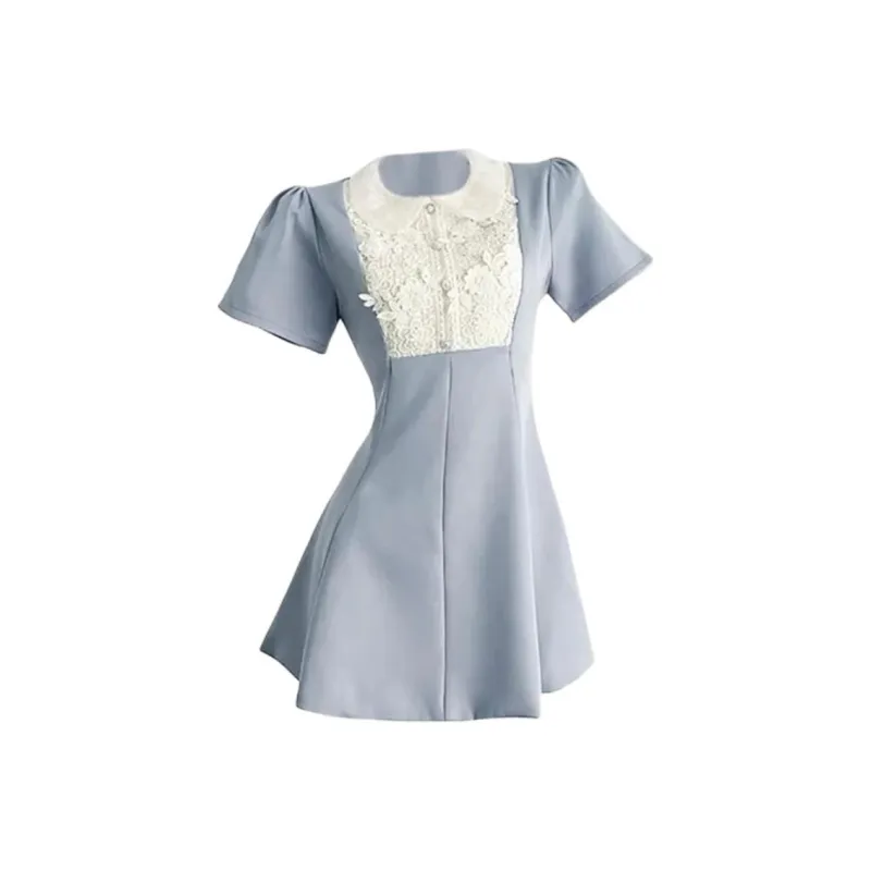 GUOZHEN Short Sleeved Dress Women's-6