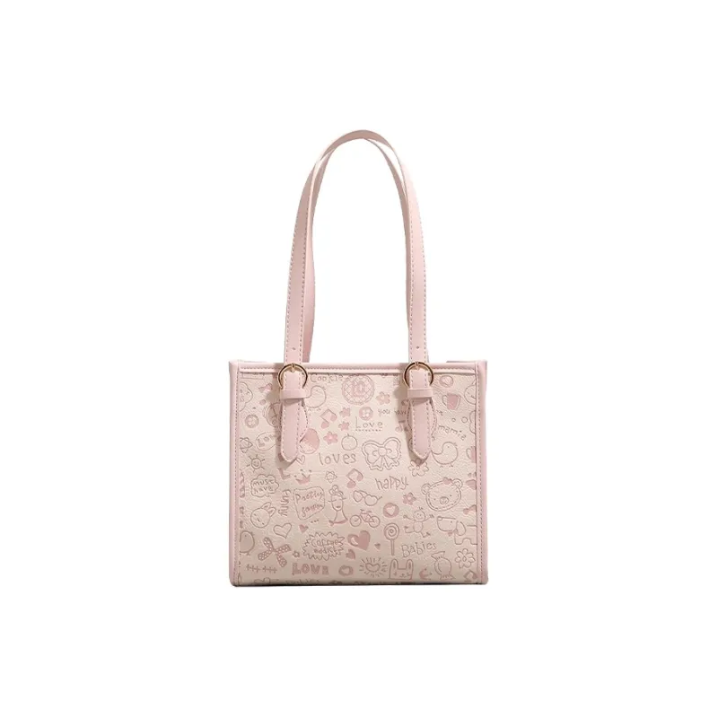 Jade En Plus PU Shoulder Bag Regular Women's Cherry Blossom Pink-0