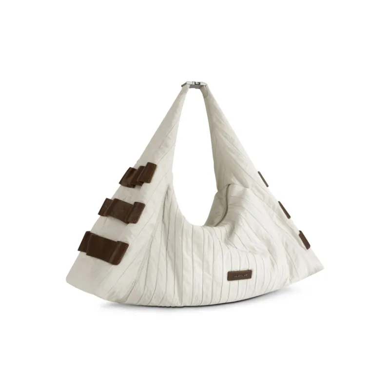 INJOYLIFE Nylon Airbag Bag Shoulder Bag Regular Women's Ecru-1