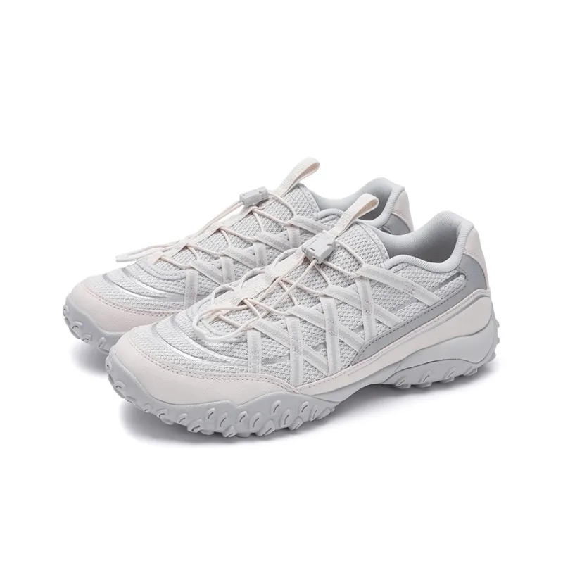 FILA ECHAPPE Breathable Low Top Running Shoes Women's Gray Pink-2