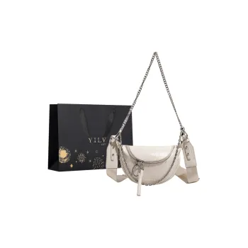 Yi Brigade PU Shoulder Bag Women's Black/White/Silver/Yellow