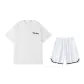 2 Pack (White Top+White Shorts)
