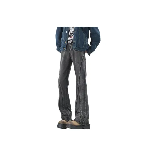 TELENT Jeans Unisex Black Gray Color