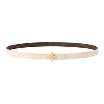 LOUIS VUITTON Lv Mini Flowergram15mm Reversible Belt