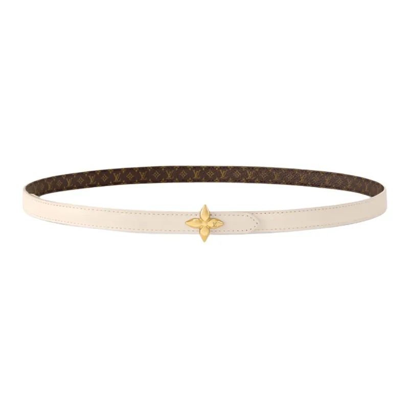 LOUIS VUITTON Lv Mini Flowergram15mm Reversible Belt-0