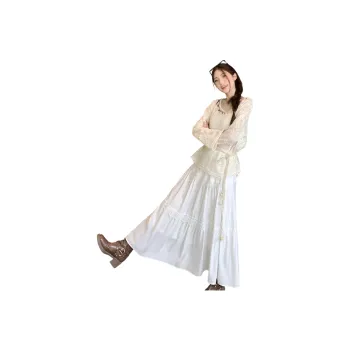 FLIM Two Piece Skirt Sets Women's White Set