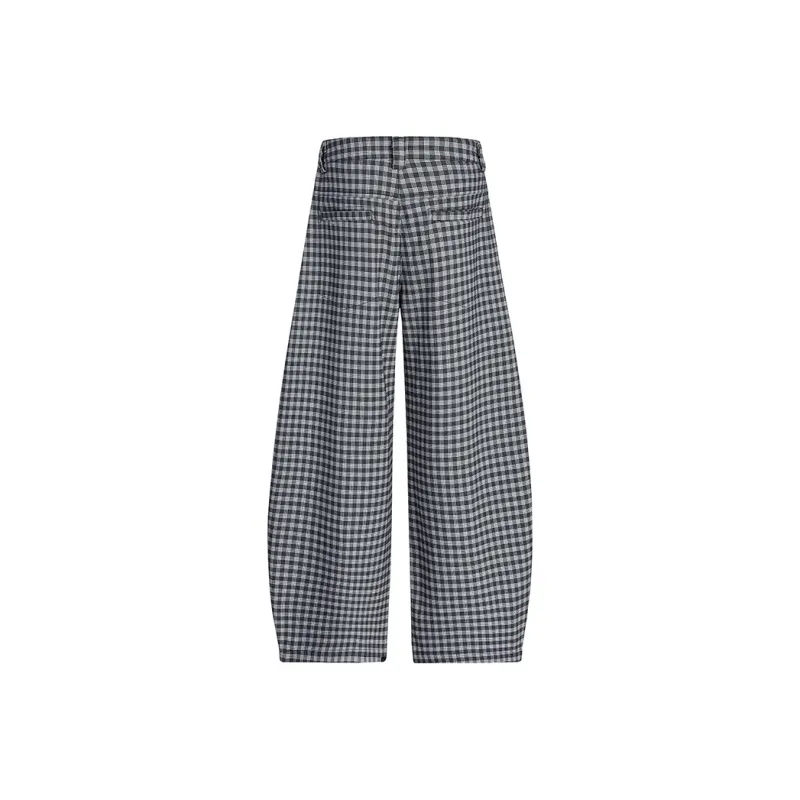 CASAMIA Casual Pants Unisex American Plaid-1
