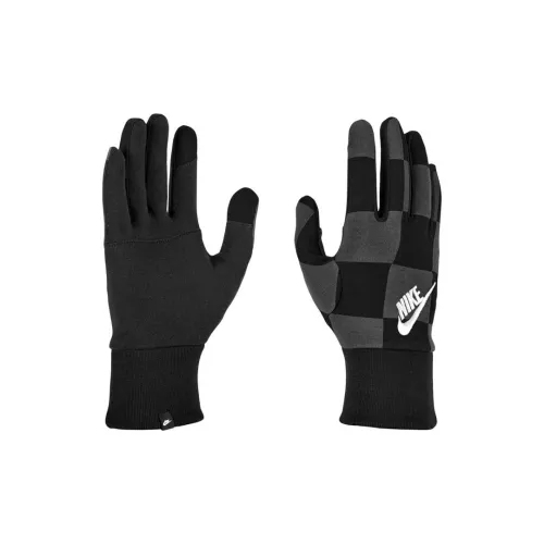 Nike Cotton, Polyester, Viscose, Elastane, Wool Knit Gloves Unisex Black