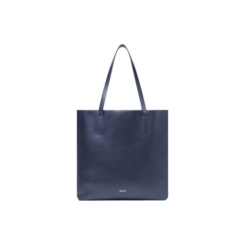VERSACE La Medusa Cow Leather Tote Bag, Shopping Bag, Shoulder Bag Men's Blue-2
