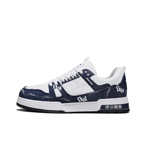 DEERWAY Puffy Shoes Slip Resistant, Lightweight, And Breathable Low Top Skateboard Shoes Men's