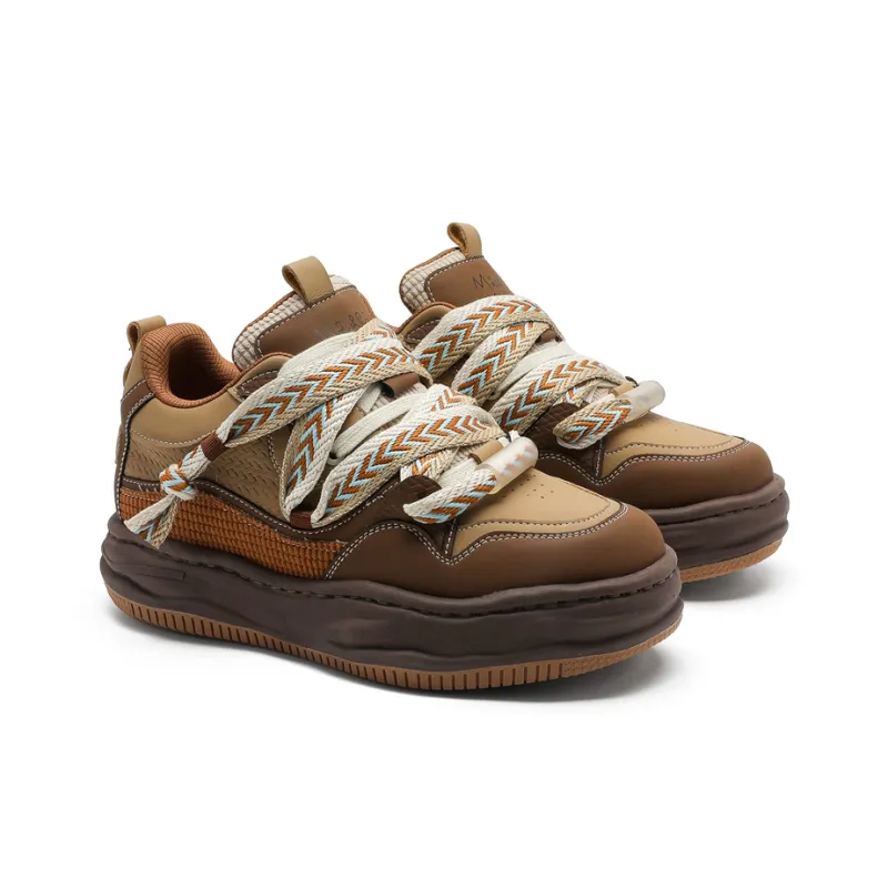 Ignition Mid Top Casual Shoes Unisex Brown-1
