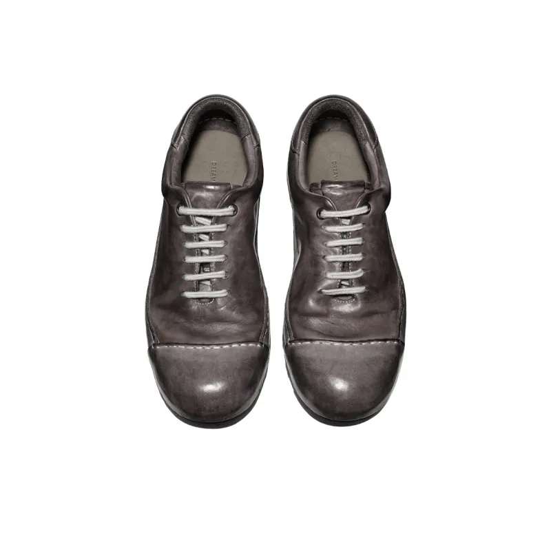 Dreambox Men's Casual Shoes Men Low Top Black/Gray/Olive Green-8