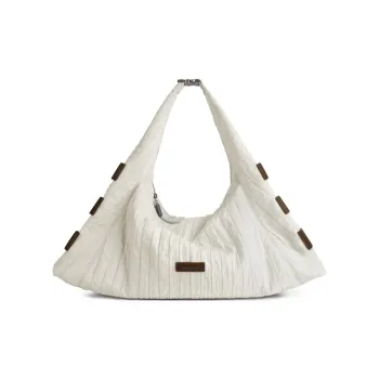 INJOYLIFE Nylon Airbag Bag Shoulder Bag Regular Women's Ecru