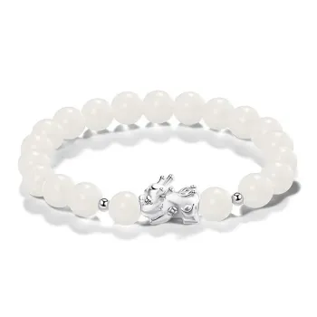 Asia Star White Jade Bodhi Bracelets Women's