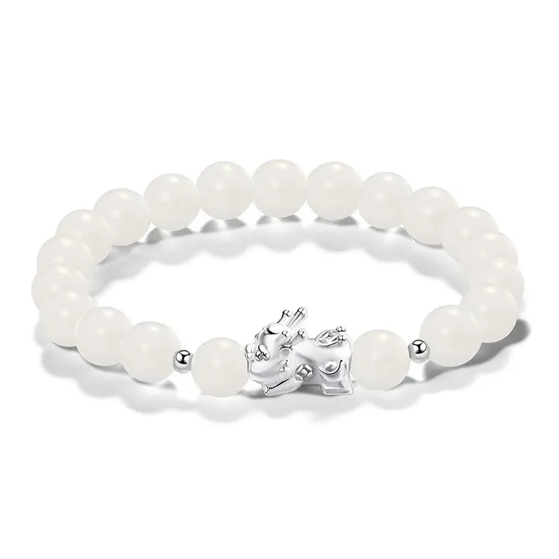 Asia Star White Jade Bodhi Bracelets Women's-0