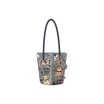 Perfect Styles Diagonal Corn Short Plush Shoulder Bag Regular Women's Denim