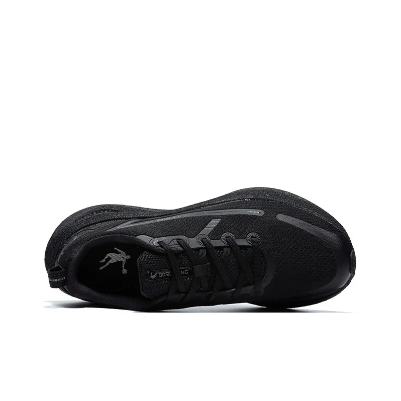 QIAODAN Yunchi 2.0 Anti Slip Wear Resistant Low Top Casual Running Shoes Men's Black Liquid Silver-2