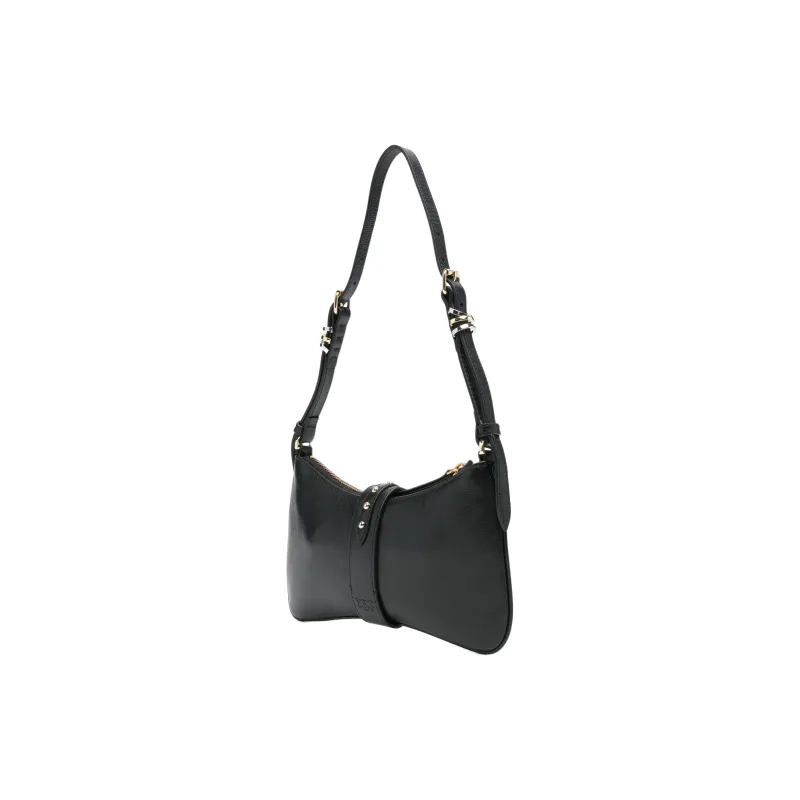 PINKO Calfskin Shoulder Bag Mini Women's Black-1