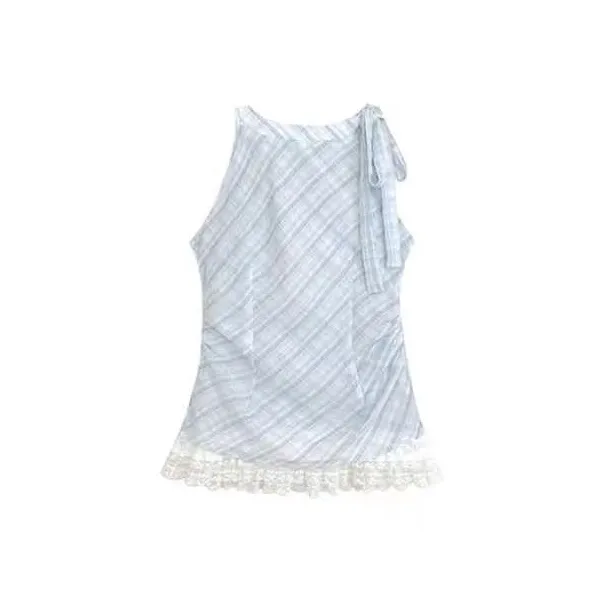 ABCMININ Tank Tops Women's Blue-0