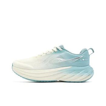 QIAODAN Cushioning, Slip Resistant, And Abrasion Resistant Low Top Casual Running Shoes Men's White Blue