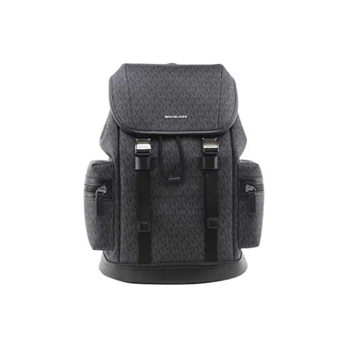 MICHAEL KORS Artificial Leather With Textile backpack shoulder Regular Men's Black