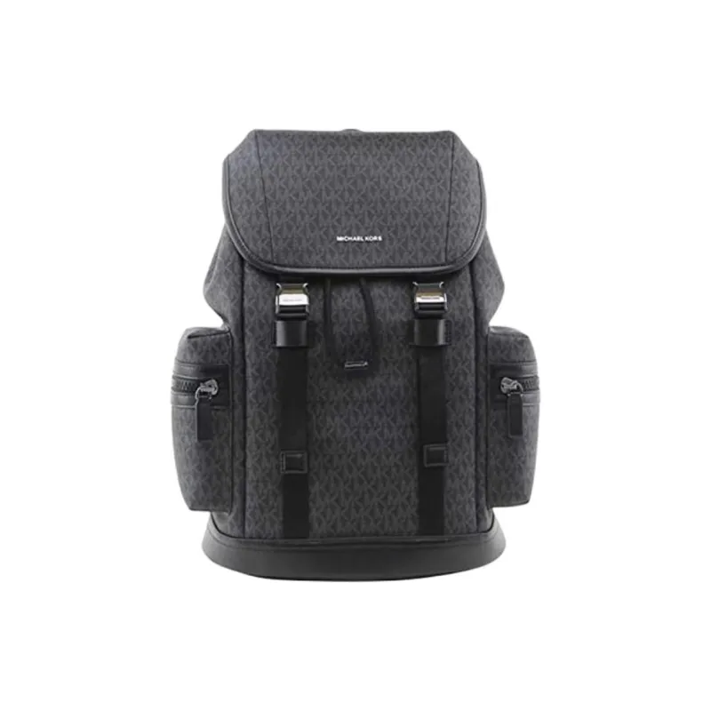 MICHAEL KORS Artificial Leather With Textile Backpack Regular Men's Black-0