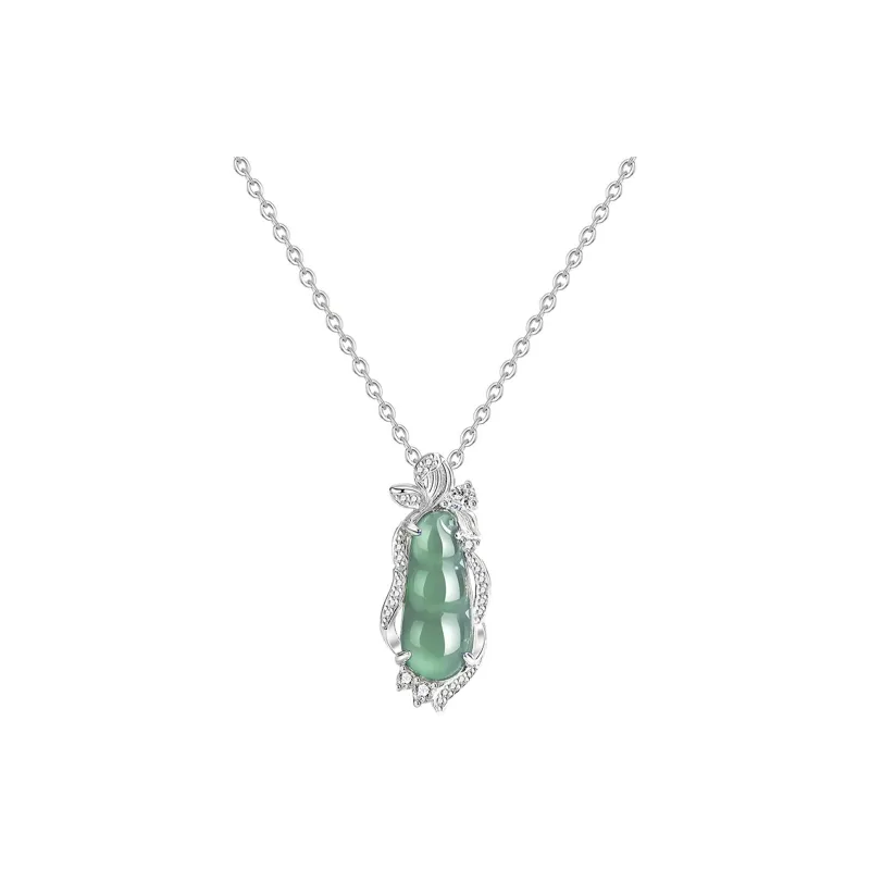 Long Fu Glutinous Jade Necklaces Women's-0
