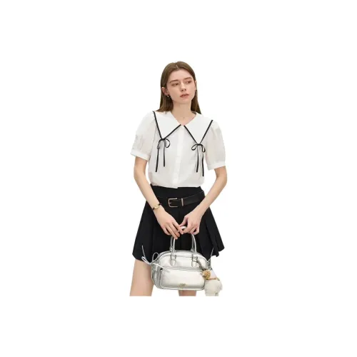 FANSILANEN Shirts Women's Moon White