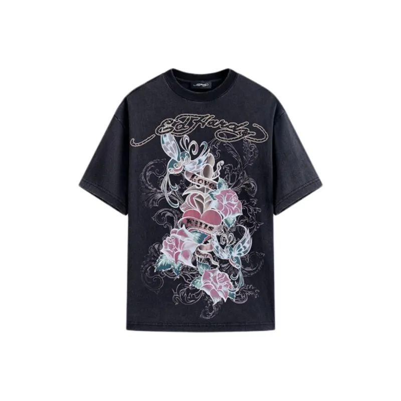 Ed Hardy T Shirts Women's Black-0