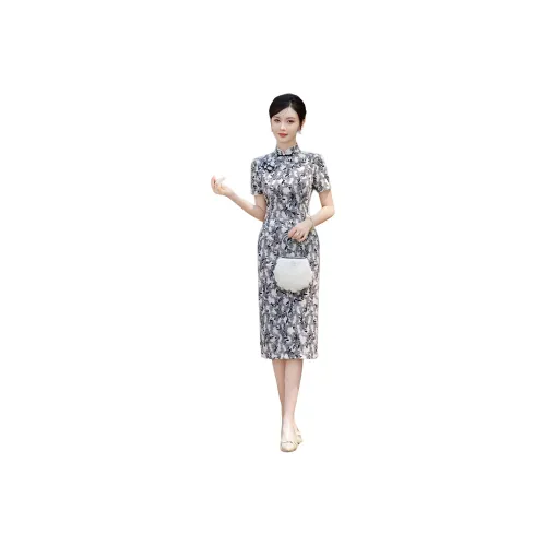 ENEESSI Cheongsams Women's Gray