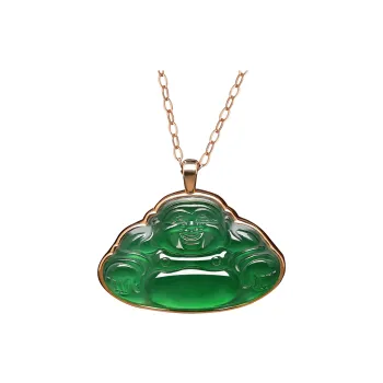 Cuiya Golden Building Ice Type Necklaces Women's