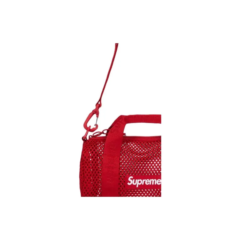 Supreme Polyester One Shoulder Handbag Mini Unisex Red-3
