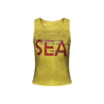 VANN VALRENCÉ Tank Tops Women's Yellow