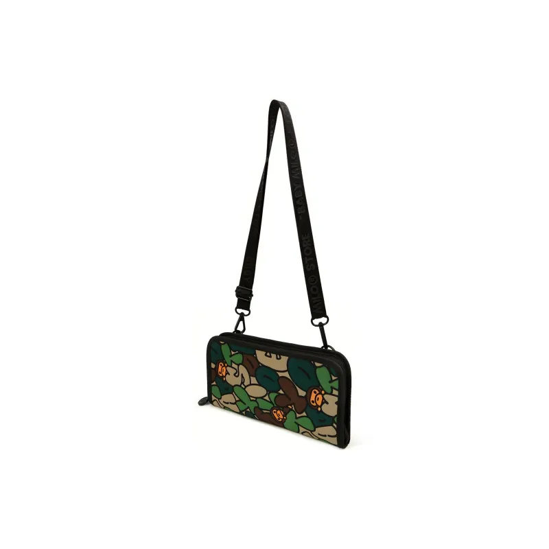 BABY MILO STORE BY A BATHING APE Polyester Card Holder Passport Holder Unisex Dark Green-2