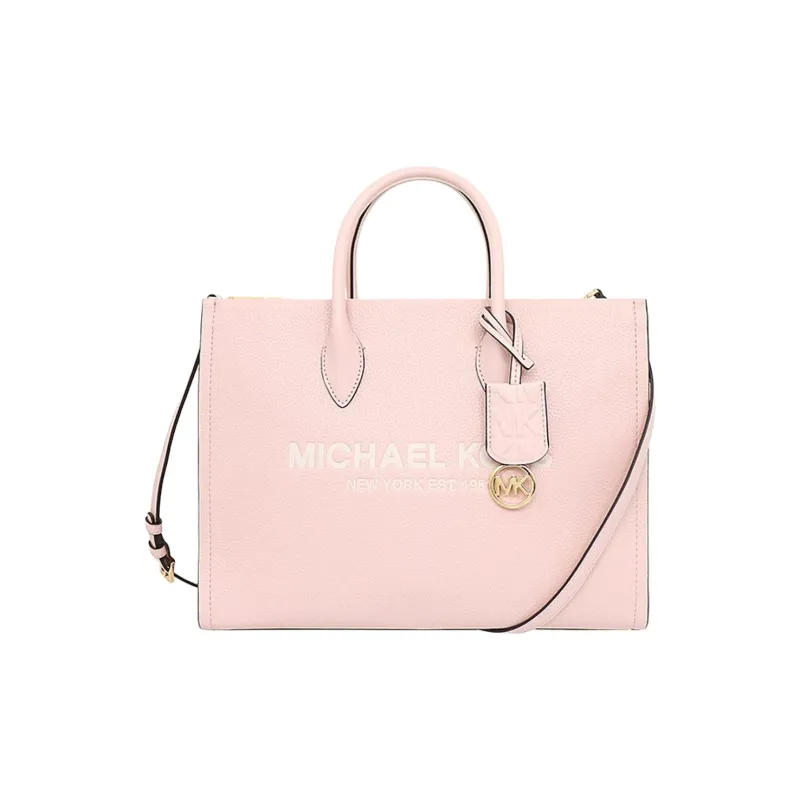 MICHAEL KORS Mirella Leather Tote Bag Shopping Bag Handbag Shoulder Bag Crossbody Bag Medium Size Women's Pink-0
