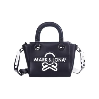 MARK & LONA Polyester Tote Bag, Shopping Bag, Shoulder Bag, Handbag Unisex Black