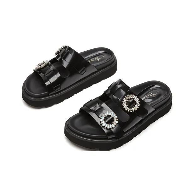 MILLIE'S Rubber Sole Quiet Slide Slippers Women's-2