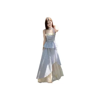 FLIM Two Piece Skirt Sets Women's Blue Set