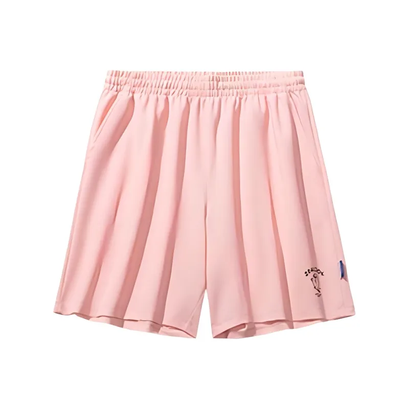 Anta x HAIBAOKANKAN,LIANMINGKUAN Life Collection Sports Shorts Women's Clear Plum Powder-0