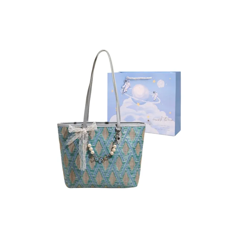 Duoluplo Doron Paul Woven Tote Bag, Shoulder Bag Women's Multicolor-8