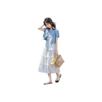 Still quiet Two Piece Skirt Sets Women's