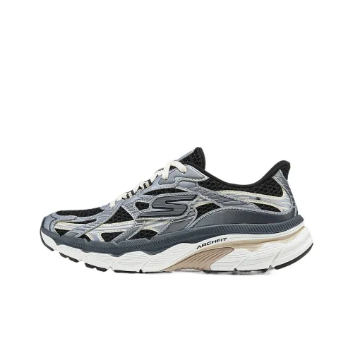 Skechers Women's GO Series Shock Absorbers Low Top Running Shoes Women's Black