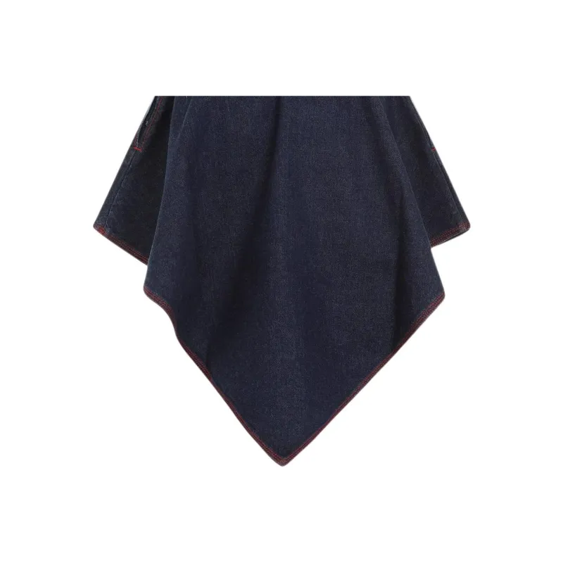 Alaia Asymmetrical Raw Denim Skirt-3