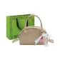 Khaki+Charm+Shopping Bag
