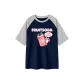 Navy Blue & White Heather Gray