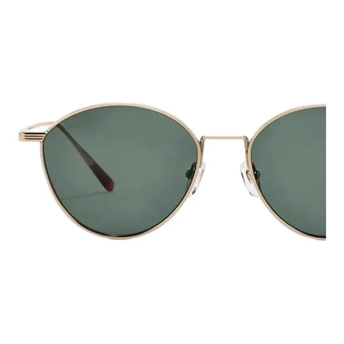 Fakeme Round Sunglasses Women's Gold-2