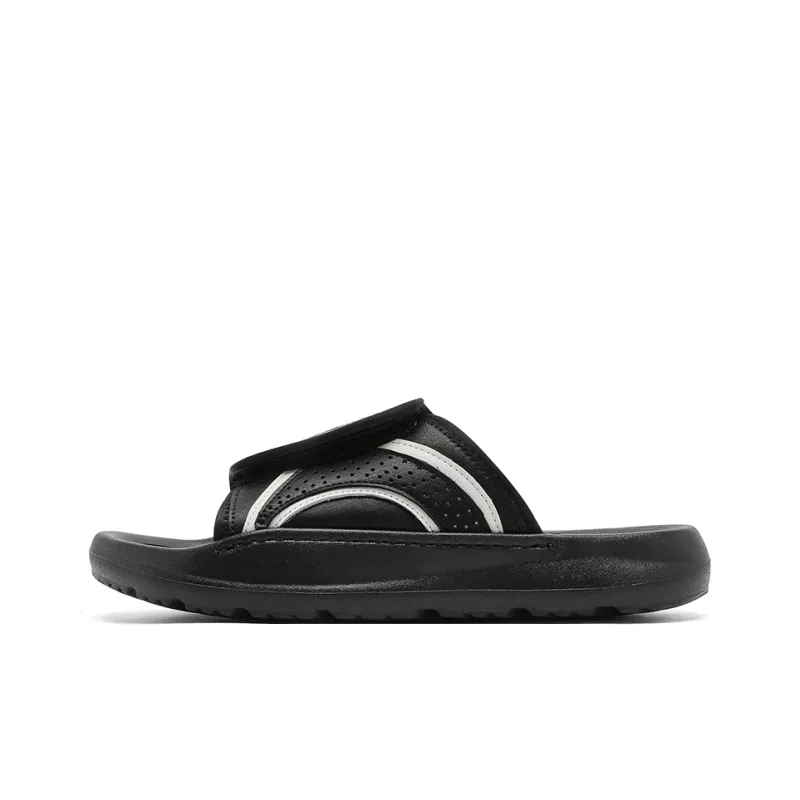 ΛOLUNKΛ Slip Resistant Abrasion Resistant Slide Slippers Men's Black-0