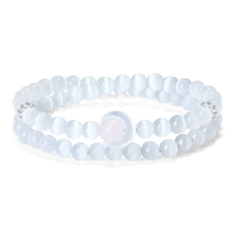 PUTUOSHANWENCHUANG Obsidian Bracelets Unisex-3