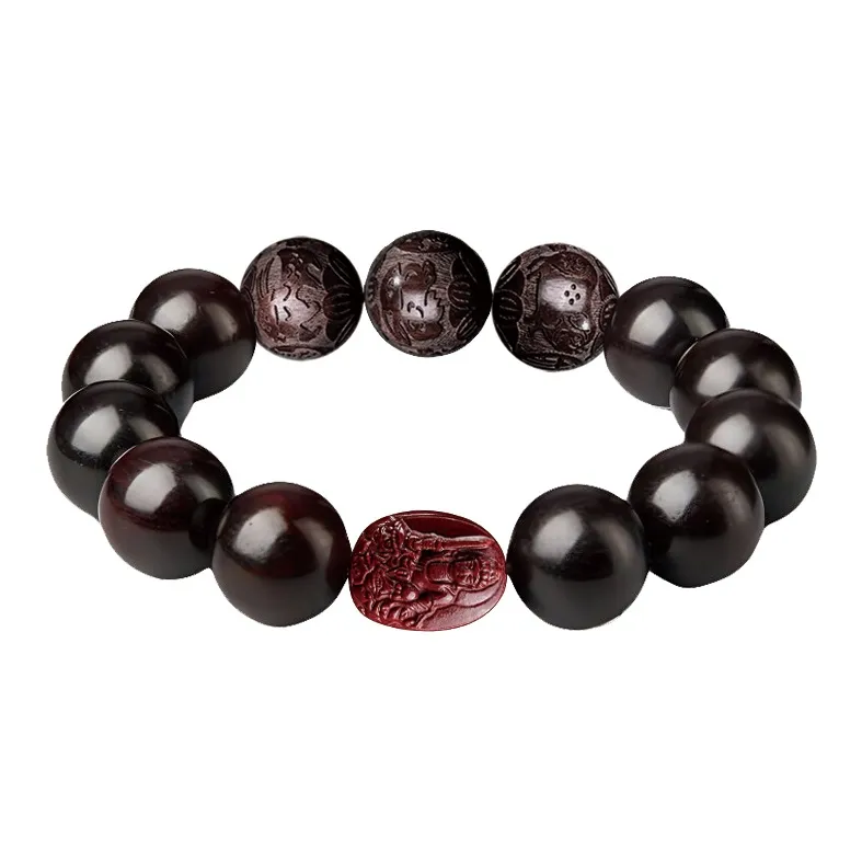 Yi Mingju Red Sandalwood Bracelets Unisex-7
