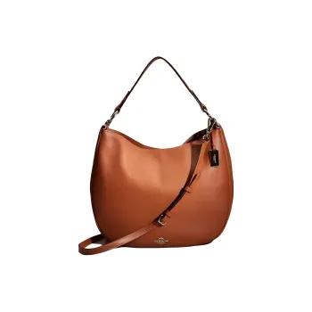 COACH Mae Glove Tanning Handbag Shoulder Bag Crossbody Bag Large Size Women's Saddle Color